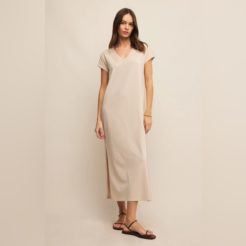 Z Supply STRADA MIDI DRESS in Sandshell